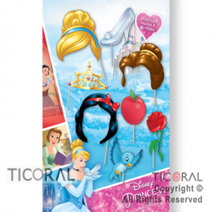 PHOTO PROPS PRINCESAS X 8